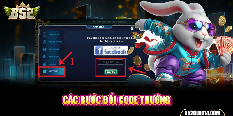 Các bước đổi code thưởng