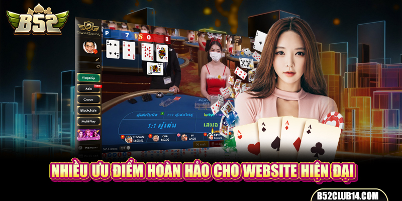 Nhiều ưu điểm hoàn hảo cho website hiện đại